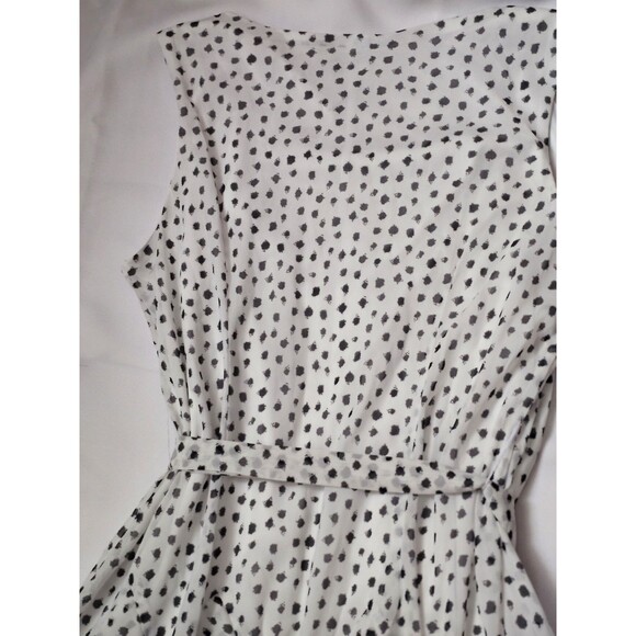 Amanda Lane Women’s Plus Size 20W Black and White Sleeveless Ruffle Dress EUC - Picture 6 of 7